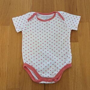 3/$10 Burt's Bees Star Bee Short Sleeve Onesie